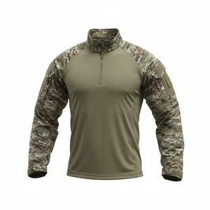 Propper Tactical Combat Shirt Mens S Multicam Coyote Tan Quarter Zip Work LS